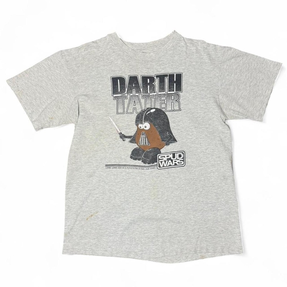 Vintage 90s Spud Wars Darth Tater Mr Potato Head Sci-fi Star Wars Spoof T-shirt